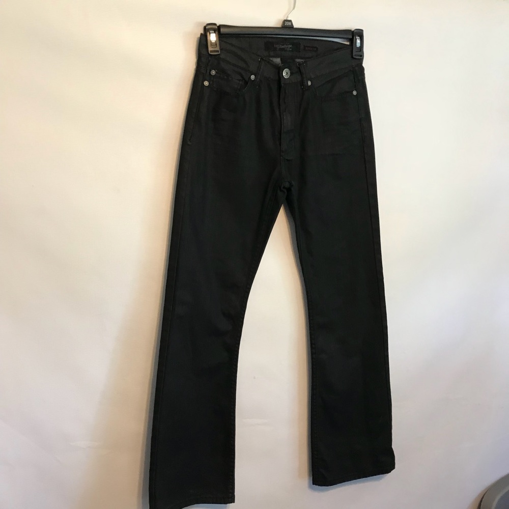 Vintage genes slim boot men’s black denim jeans